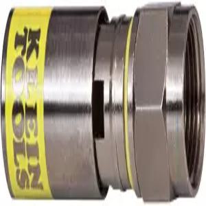 Klein Tools VDV812-606 F-커넥터 RG6/6Q 동축 케이블 범용 압축 남성 전문가 등급 10팩용