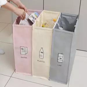 [그리고] 대용량 재활용 분리수거함 세트 롱슬림 3종