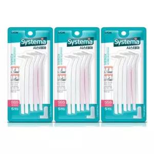 시스테마 치간칫솔 SSS 5개입 3세트 CJ 라이온 시스테마 systema