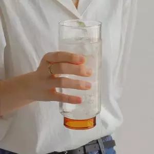 독특한 디자인 하이볼잔 일자 맥주잔 유리컵세트