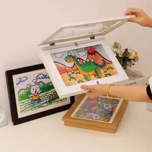 [RIZPICK]A4 그림 액자 원목 나무 액자틀 사진 수납 DD-13291