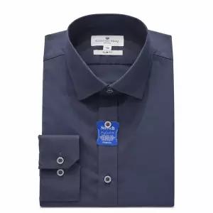 카운테스마라 구김없고 신축성있는 슬림핏 다크그레이 긴팔셔츠 CDHY3B1302G12574840