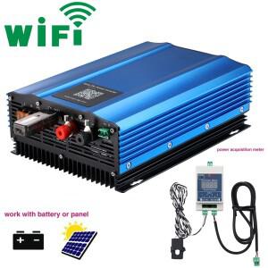 와이파이 모바일 앱 버전 1200W 48V 그리드 타이 인버터 24V 리미터 옵션 MPPT 순수 정현파 태양광 패널 배