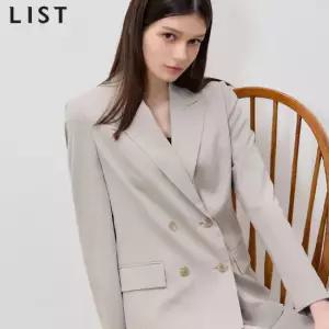 리스트 클래식 더블 셋업 재킷