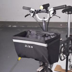 Brompton 접이식 자전거 야채 바구니 가방 및 내부 브래킷,  프론트 보관 포함