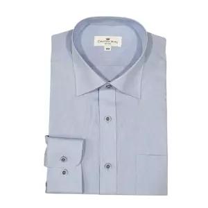 카운테스마라 브랜드관 구김없는 도비 아사 일반핏 여름 블루 긴팔셔츠 CDCZ2B1102B02574766