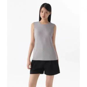 (국내매장정품) 무신사 스탠다드 MUSINSA STANDARD WOMAN 우먼즈 베이식 슬리브리스 탑 [퍼플 그레이] MWJT
