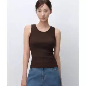 (국내매장정품) 무신사 스탠다드 MUSINSA STANDARD WOMAN 우먼즈 에센셜 브라 탱크 탑 [다크 브라운] MWFTE