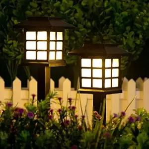 PL 프로 LED 정원등 (솔라가든) LED 태양광 정원등 2개입 H-4(웜색) No29