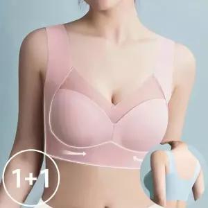[로즈엘리][5컬러 빅사이즈까지] 탄력업 심리스 노와이어 볼륨브라 2장세트