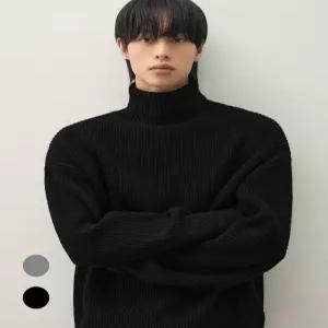 드로우핏 램스 울 하찌 터틀넥 니트 2color