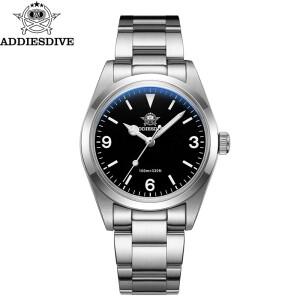 ADDIESDIVE 스포츠 남성용  스테인리스 스틸 손목시계, 사파이어 글래스, 야광 100m 다이빙, Reloj Hombre,