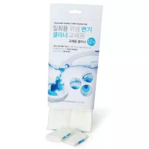 위생 일회용 변기 클리너 교체용 리필 12개입
