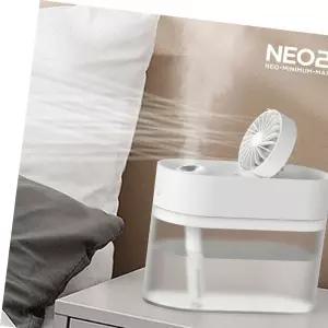 NEO2M 가습기 무드등 무선 미니 화이트 HP930 선풍기
