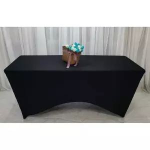 고정형테이블보 듀라용182cmx76cmx74cm 행사전시 검정