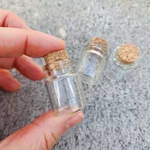 5ml 유리병 미니 보관병 코르크마개 공병-WFOOMDG