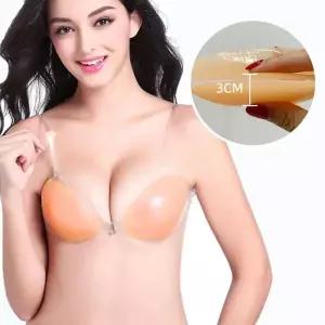 [하프클럽/셀럽하우스]실리콘3뽕누드브라 왕뽕 실리콘 누드브라 웨딩 오프숄더