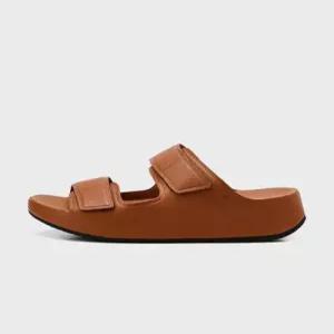 fitflop 남성 사멜 벨크로 슬리퍼 레더 Light Tan