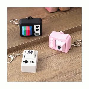 스트레스 해소, 클릭커, 트라이코지 뉴트로 픽셀 타임슬립 입체 네모 키캡 단품 가방고