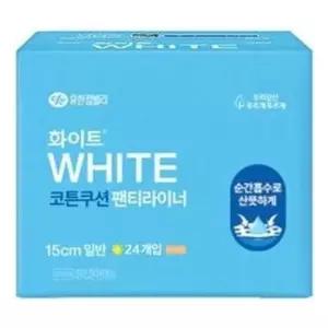 파츠 유한킴벌리 화이트 팬티라이너 일반 24개입