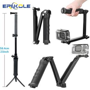 3-in-1 셀카봉 짐벌 안정기 삼각대 - GoPro Insta360용 방수 모노포드 DJI Osmo Pocket 3 액션 카메라 액세