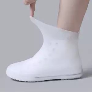 비올때 신발 방수커버 덮개 장마철 실리콘 레인부츠