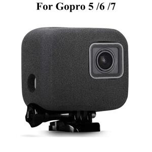 Gopro Hero 7 6 5 폼 Windscreen2018 블랙 카메라 스폰지 보호용 방풍 윈드 소음 커버 케이스