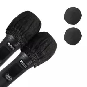 일회용 부직포 마이크 커버 2P 1SET 블랙