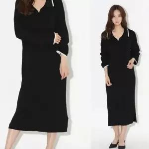 휴가룩 루즈핏 여성 니트 원피스 오버핏 롱 데일리 겨울
