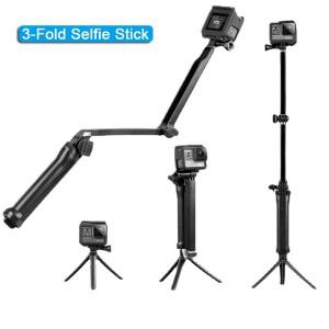 3중 방수 셀카봉 3방향 스탠드 모노포드 미니 삼각대 GoPro 12 9 8 7 Insta360 Osmo 액션 카메라 액세서리
