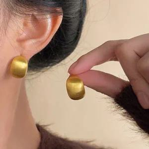 볼드귀걸이 링드롭 은침 S925 골드컬러 실버 귀걸이-WFOOMP9