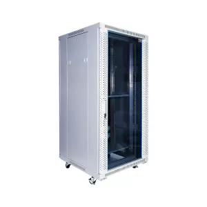 마하링크 ML-H1200 25U H1200 D600 W600 슬림너트 강화유리 허브랙 통신랙