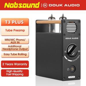 Nobsound T3 플러스 미니 진공관 프리앰프, MM / MC 포노 스테이지, 턴테이블 데스크탑 헤드폰 앰프