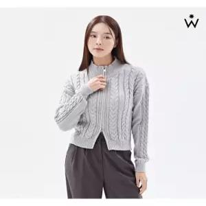 [위시드]꽈베기 투웨이 집업 니트 가디건(WIACCD110)