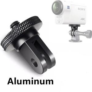 GoPro Hero 12 9 8 5 Black Sjcam Xiaomi Yi 4K Eken 액세서리 용 알루미늄 합금 1/4 인치 미니 삼각대 어