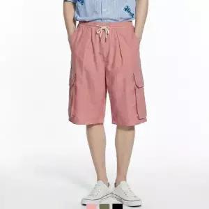 옷자락 남자 밴딩 여름 데일리 린넨혼방 포켓 카고 팬츠