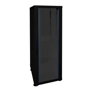 마하링크 ML-H1600B 32U H1600 D750 W600 슬림너트 강화유리 허브랙 통신랙 블랙