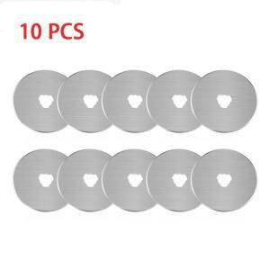 10pcs 45mm 다용도 로터리 커터 패브릭 디스크 핸드 퀼팅 바느질 휠 종이 롤 초경 팁 원형톱 블레이드 컷
