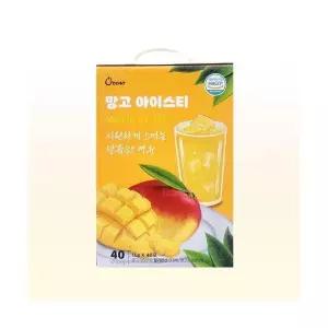 [셀러허브][지노] 지노CT 망고 아이스티 40T 2개입 (S33843705)