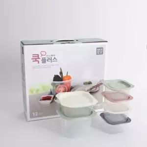 로륄 위생검증 밀폐용기 전자렌지 반찬통 6개 혼합 1세트