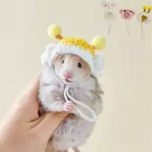 애완 뜨개 모자 슈가글라이더 햄스터 반려동물 소동물 뜨개 모자 촬영 고슴도치 액세서리 머리띠 의류 장식