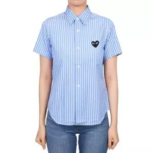 블랙와펜 스트라이프 여성 반팔 셔츠 AZ B021 051 1