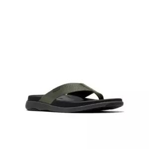 fitflop 남성 F-모드 GO 텍스처드 웨빙 토-포스트 샌들 - 딥 올리브 FT64K1T08J