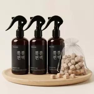 뿜뿜편백 차량용 탈취제 250mL 3개입+편백칩 피톤치드 