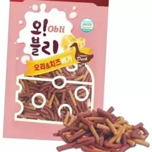 애견 오리 치즈 버거 100g 80P 노즈워크 훈련 간식
