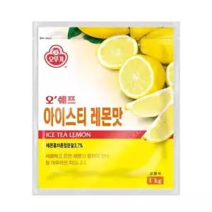 [셀러허브]오뚜기 오쉐프 아이스티레몬맛 1kg 2입 (S28519290)