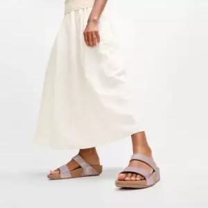 fitflop 여성 루루 쉬머글리즈 슬라이드 - 데저트 블러쉬 FT64K2D137