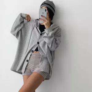 여성용 빅사이즈 후드 긴팔 가을 커플 아방핏 가디건