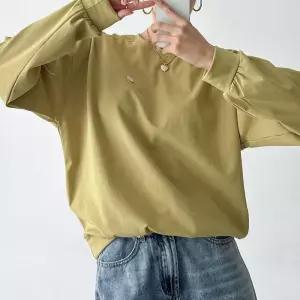 여성용 루즈핏 가을 긴팔 기본 맨투맨 데일리 스타일