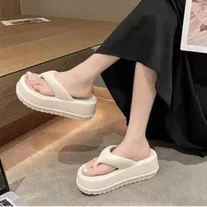 여성 여름 슬리퍼 방수 여행 신발 EVA 마카롱 키높이 쪼리 편안한 여성쪼리 쪼리 뚱쪼리